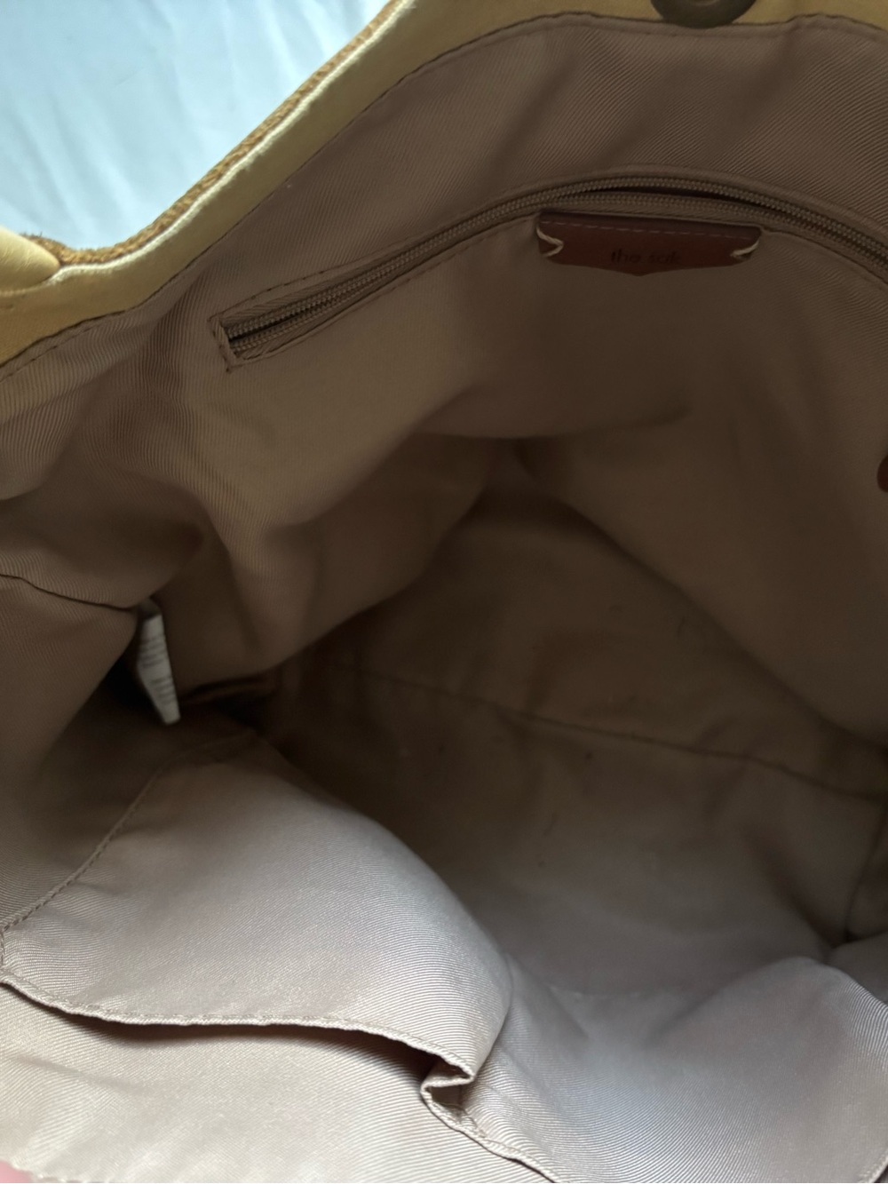 The Sak Los Feliz Slouchy Crossbody Bag Buttercup Adjustable Strap Soft Leather - Picture 8 of 11